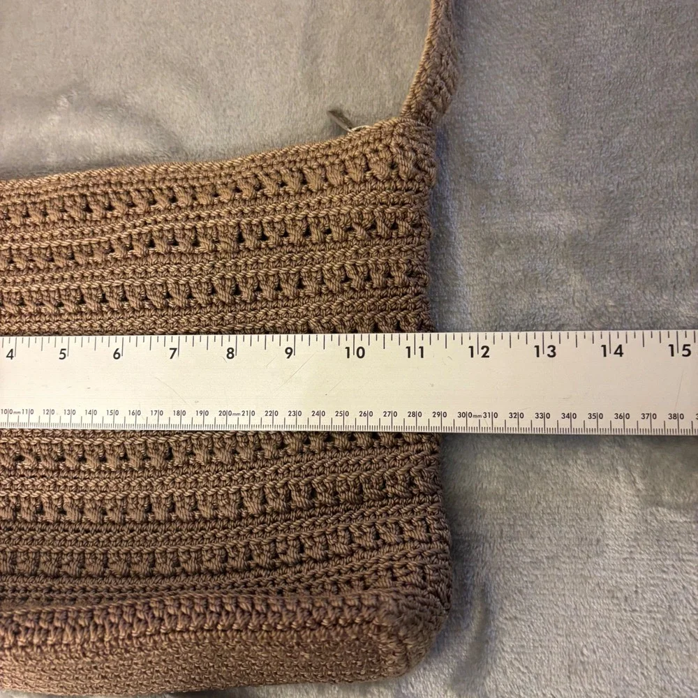 The Sak Crochet Shoulder Bag Womens Medium Brown Good